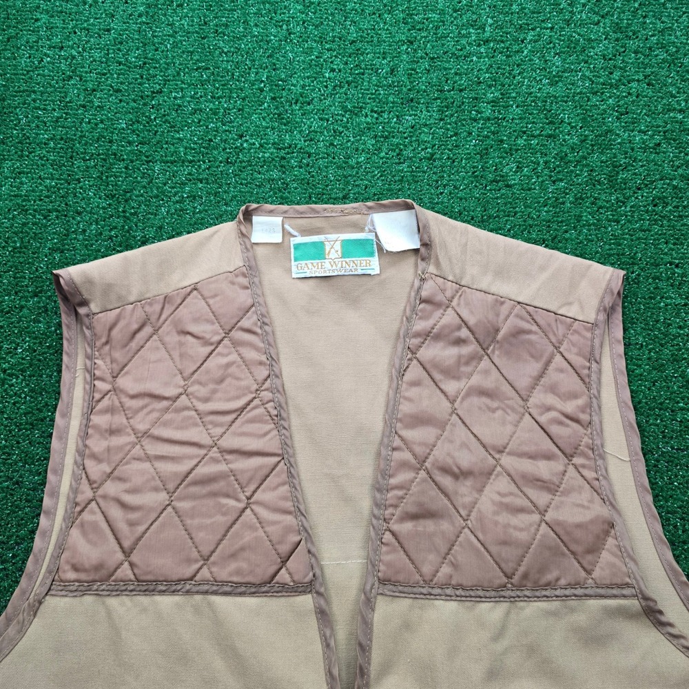 Game Winner Sportswear Hunting Vest Mens Small Vintage Outdoors Shell Holders - Picture 2 of 10